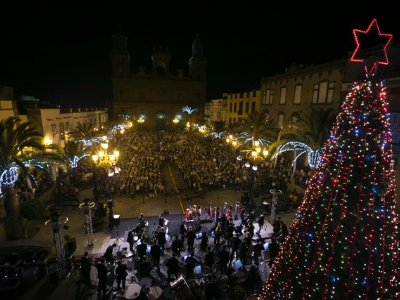 Plaza de Sta. Ana en la Navidad 2017