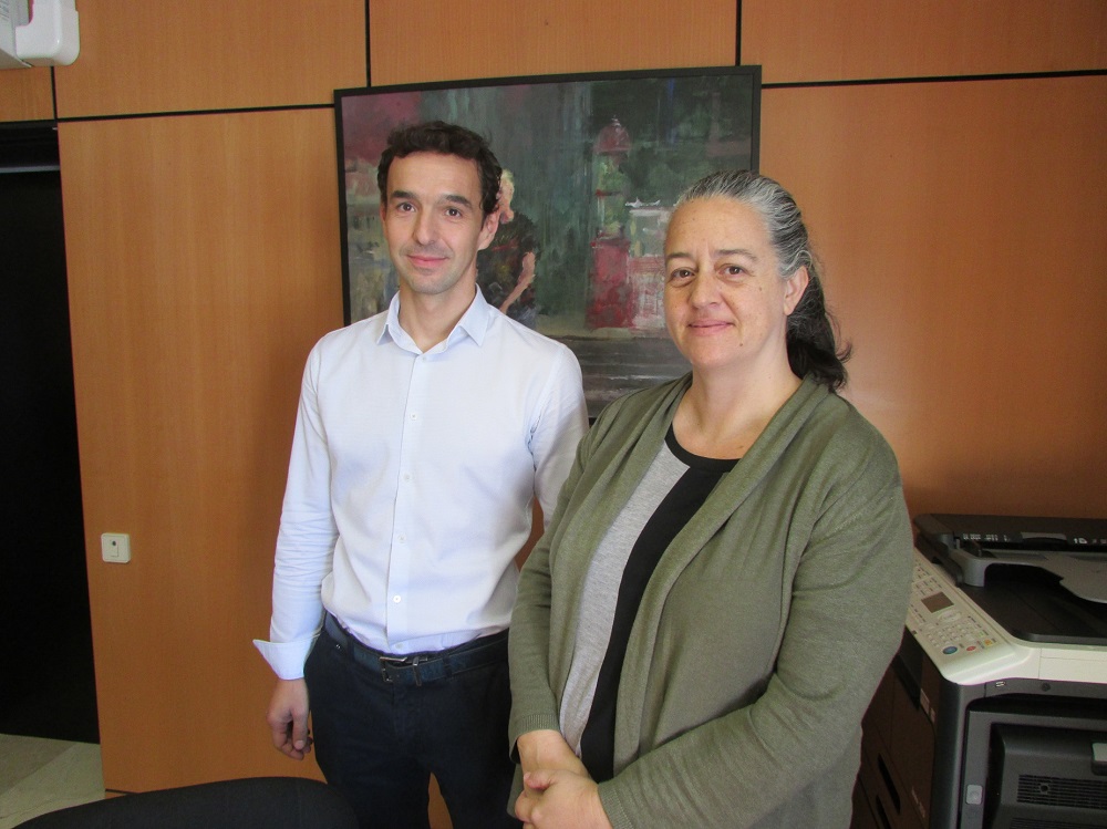 La concejala de Sostenibilidad y Limpieza Pilar Álvarez y el nuevo gerente Agustín Villalba