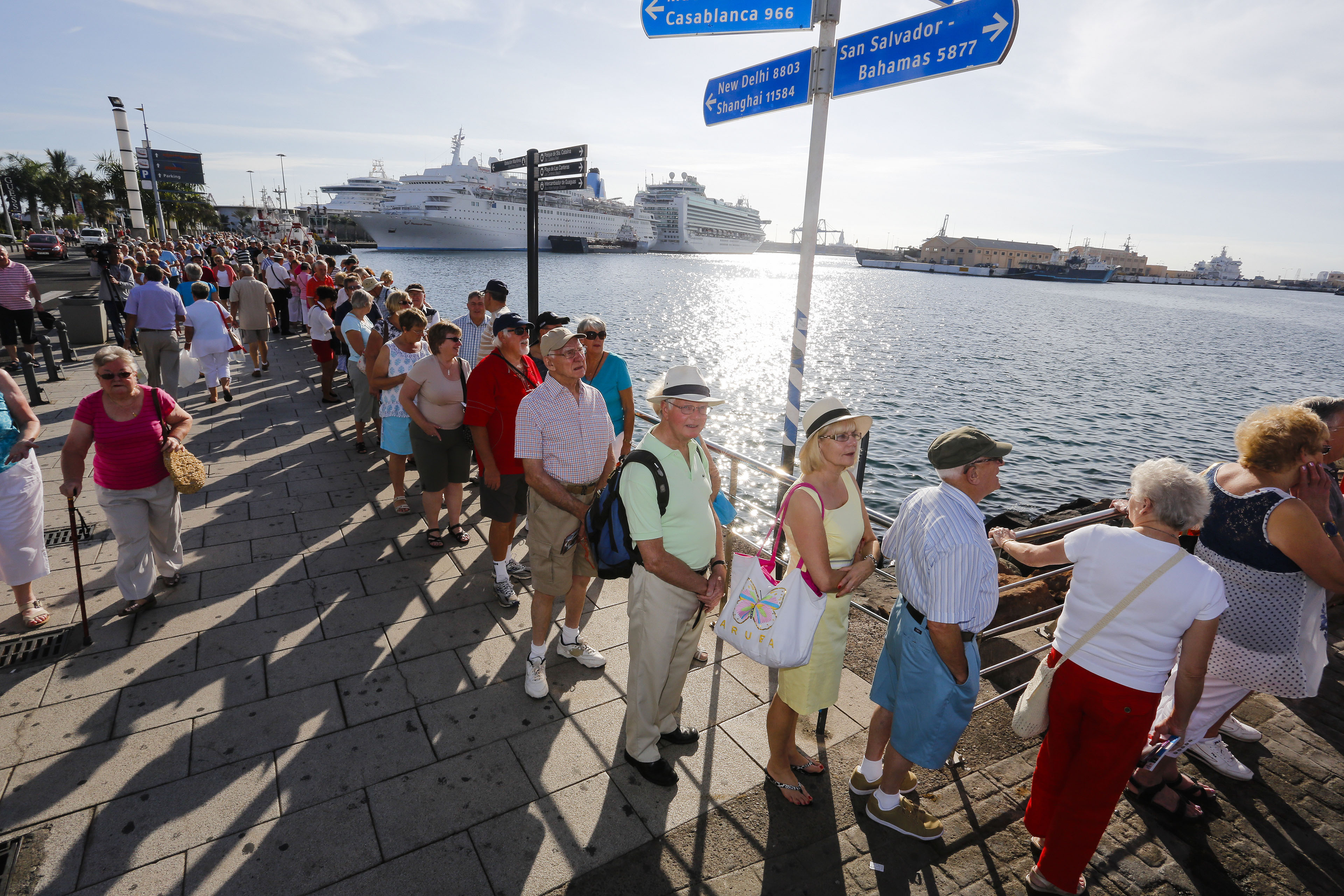 Turistas de cruceros LPGC