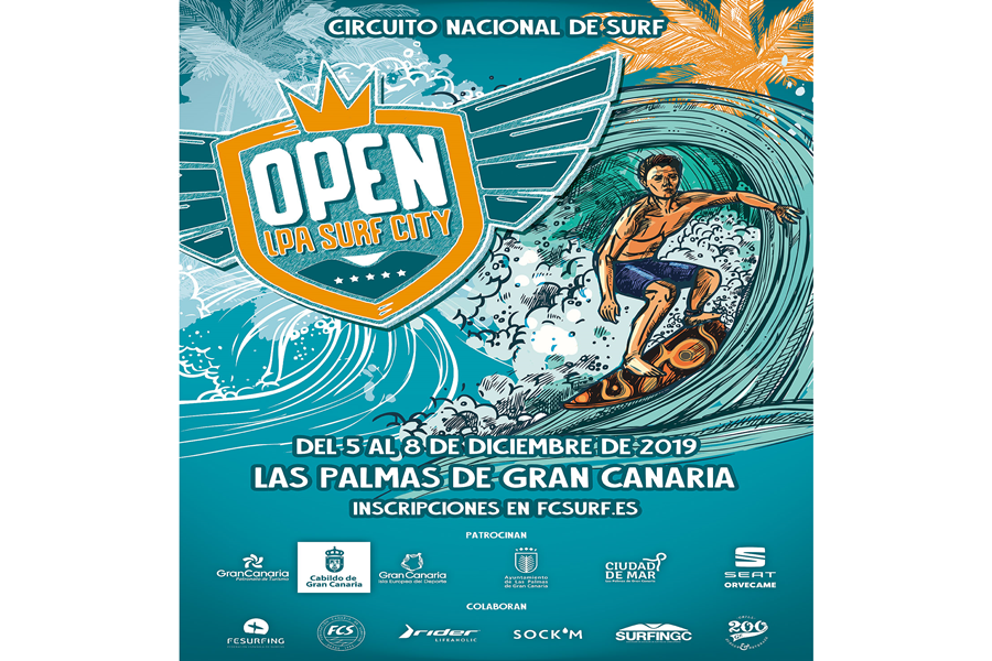 La playa de Las Canteras acoge el Open LPA Surf City que decidirá los títulos de la liga nacional de surf