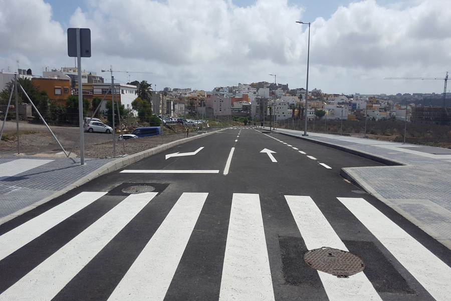 El Ayuntamiento culmina la construcción de nuevos viales en el entorno de las calles Melchor y Gaspar en el barrio de Tamaraceite