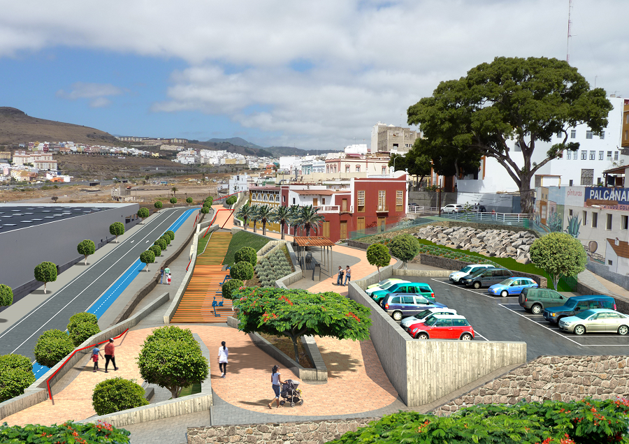 Infografía del corredor verde Tamaraceite