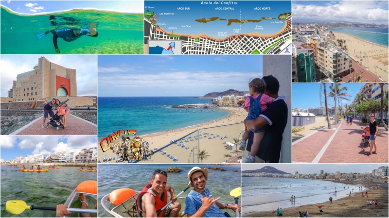 Las Canteras la mejor playa urbana para practicar snorkel y kayak