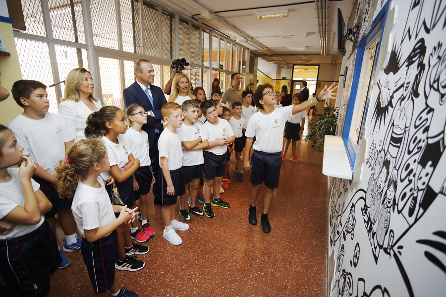 Visita del Alcalde al CEIP Gran Canaria