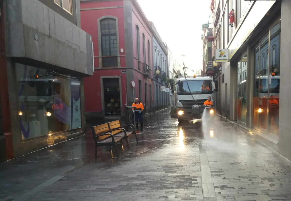 Operativos del Servicio de Limpieza tras la nochevieja de 2018
