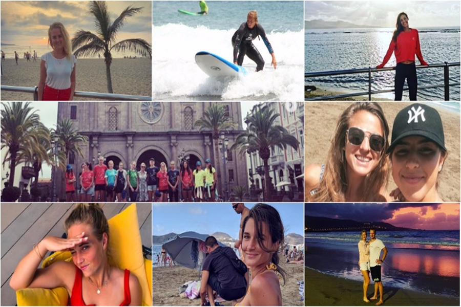 Las jugadoras del  ITF World Tennis Tour Disa vuelven a colocar a Las Palmas de Gran Canaria como escenario de sus perfiles de Instagram