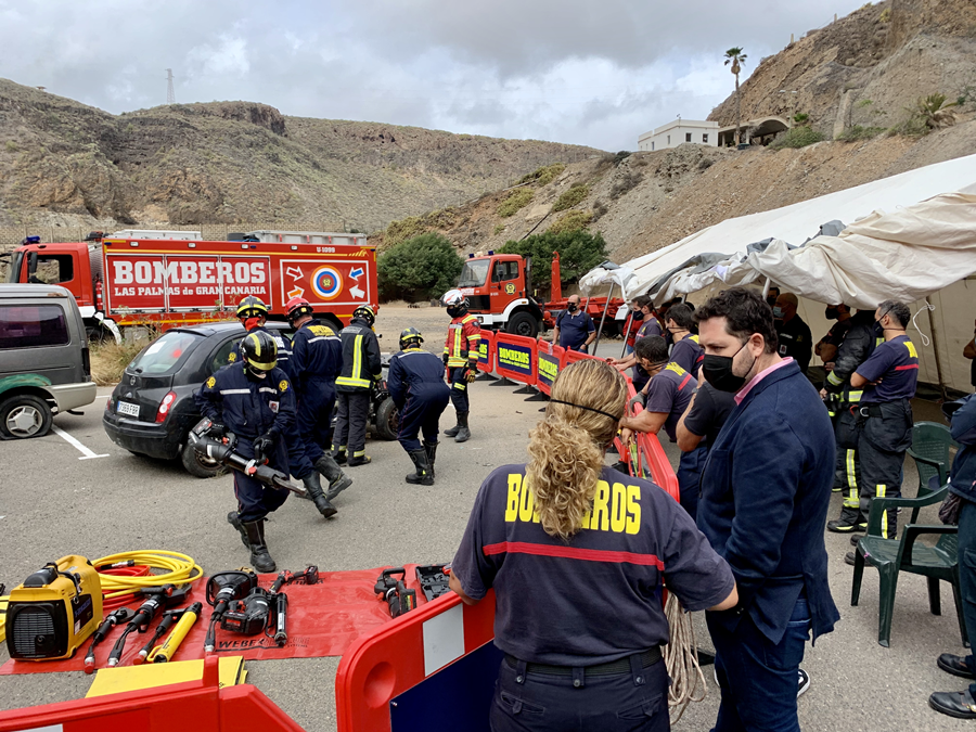 Bomberos de Las Palmas de Gran Canaria amplían su formación en excarcelaciones