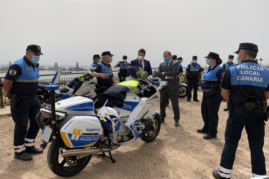 El Ayuntamiento de Las Palmas de Gran Canaria refuerza la flota de la Policía Local con seis nuevas motos