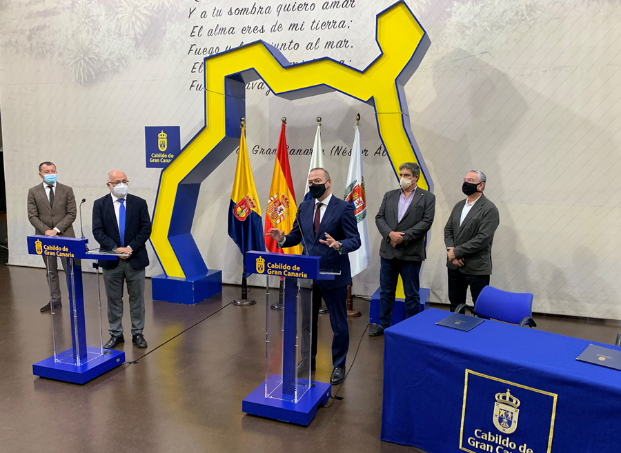 El Ayuntamiento de Las Palmas de Gran Canaria y el Cabildo impulsan la contratación pública para reactivar la economía en la isla