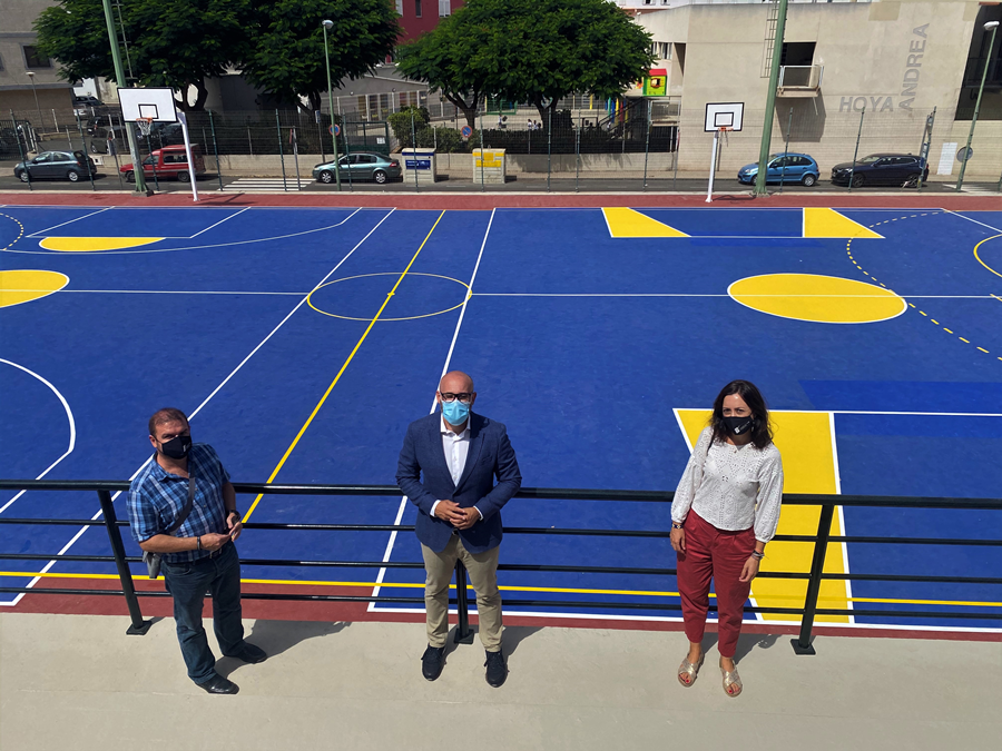 El IMD invierte 45.000 euros en la renovación de las canchas deportivas de Hoya Andrea
