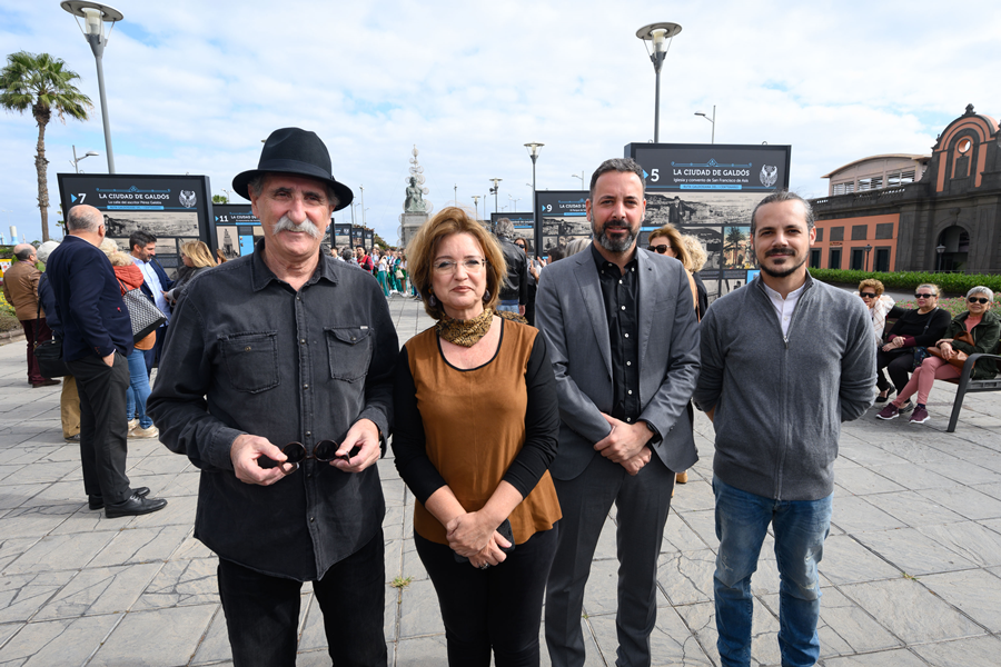 Una muestra al aire libre recupera la ruta vital de Galdós en Las Palmas de Gran Canaria