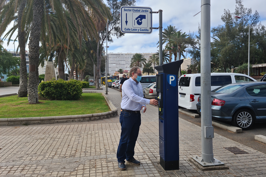 LPA Park permitirá detectar en tiempo real las plazas libres en zona azul y verde