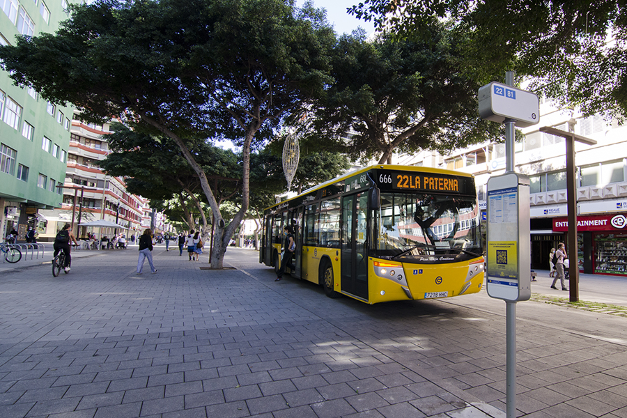 Las líneas 22 y 81 de Guaguas Municipales ya circulan por las ramblas de Mesa y López