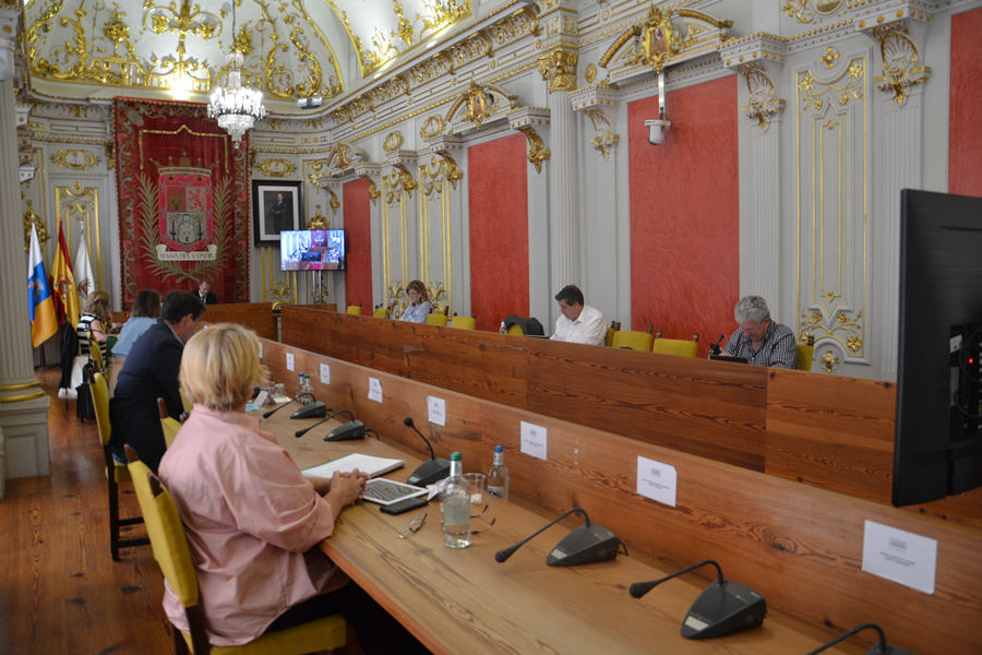 El Ayuntamiento concede la Medalla de Oro a la sociedad de Las Palmas de Gran Canaria por su comportamiento ejemplar durante la crisis sanitaria