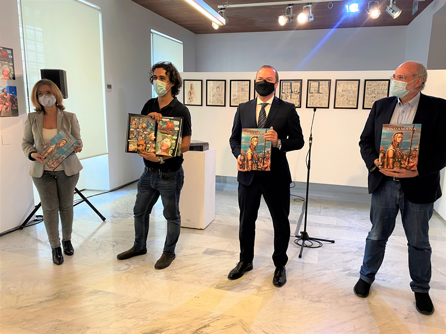 Hidalgo presenta ¿Andamana, la madre de los Guanartemes¿, un cómic sobre la conquista de Gran Canaria protagonizado por mujeres