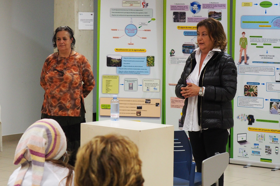 Mari Carmen Reyes recibe a las participantes del Proyecto Atlántida de igualdad y cooperativismo