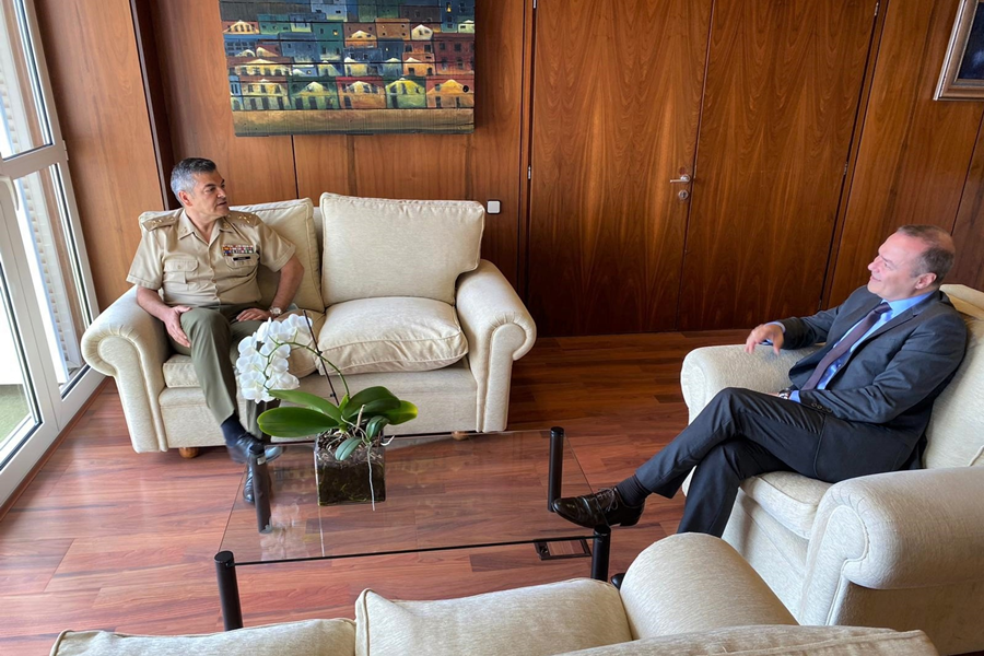 El Alcalde se reúne con el nuevo Jefe de la Brigada Canarias XVI del Ejército de Tierra