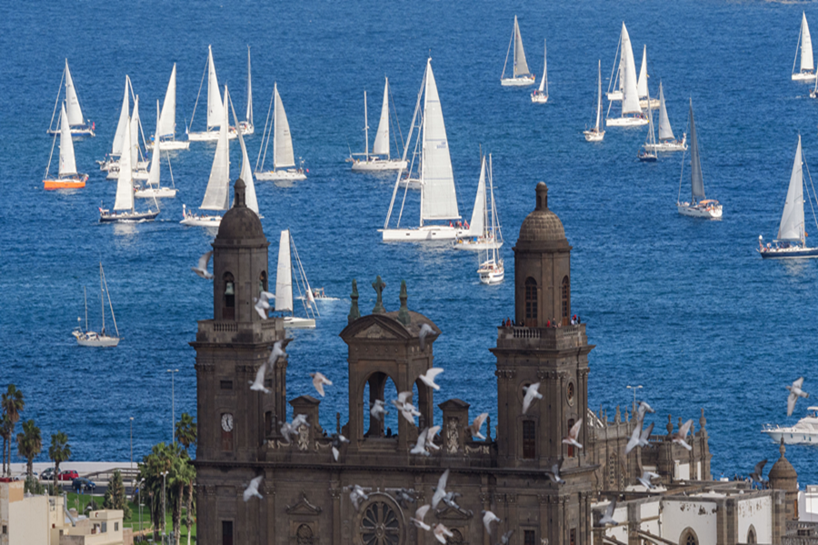 Los veleros de la regata ARC 2020 comienzan a llegar a Las Palmas de Gran Canaria