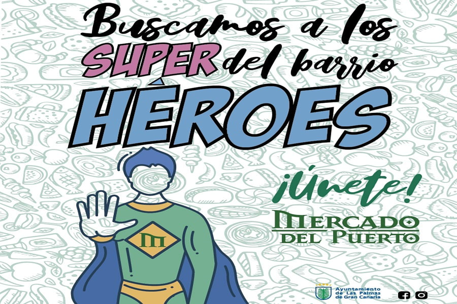 El Ayuntamiento y el Mercado del Puerto ponen en marcha la campaña Superhéroes del barrio para facilitar las compras a los mayores