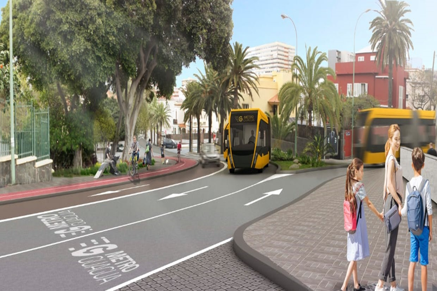 El Ayuntamiento adjudica el tramo de MetroGuagua entre Juan XXIII y Emilio Ley