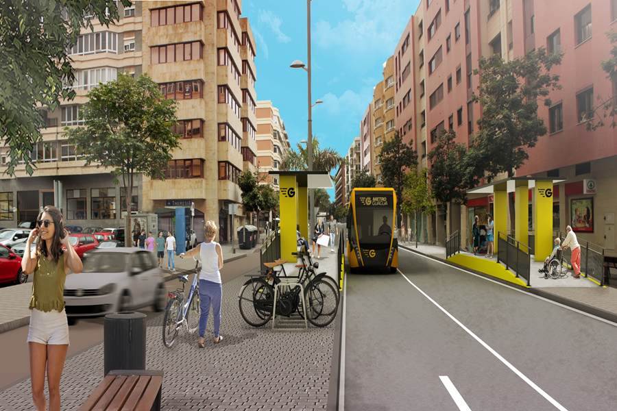 El Ayuntamiento licita por 3,1 millones de euros las obras de la MetroGuagua en el tramo Juan XXIII¿Paseo Madrid¿Emilio Ley