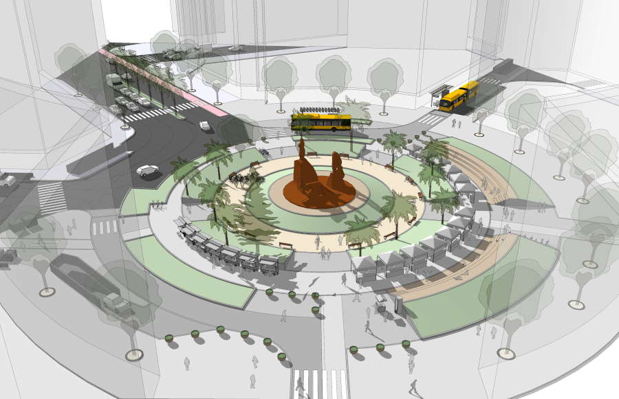 El Ayuntamiento adjudica el proyecto de peatonalización de la Plaza de España a la empresa Félix Santiago Melián S.L.