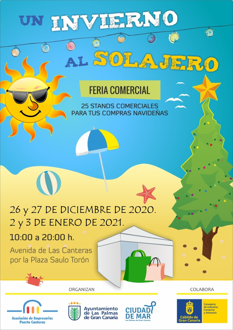 El Ayuntamiento organiza la feria comercial 'Un invierno al Solajero' en la Avenida de Las Canteras