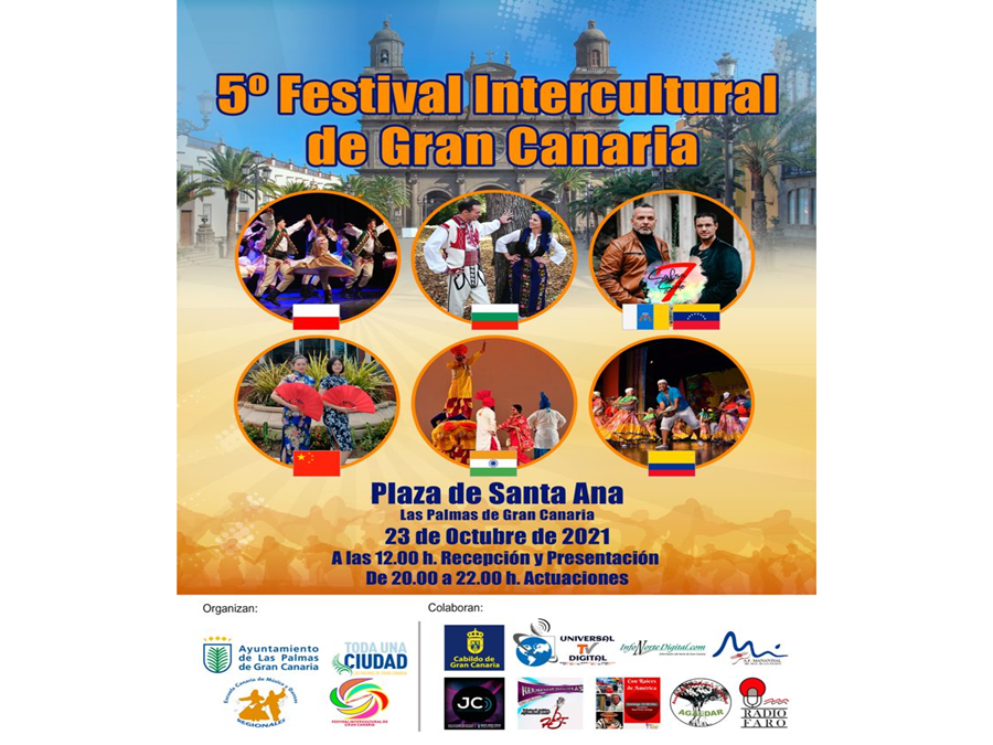El 5º Festival Intercultural de Gran Canaria se celebra mañana sábado en Santa Ana con 98 artistas de agrupaciones de seis países