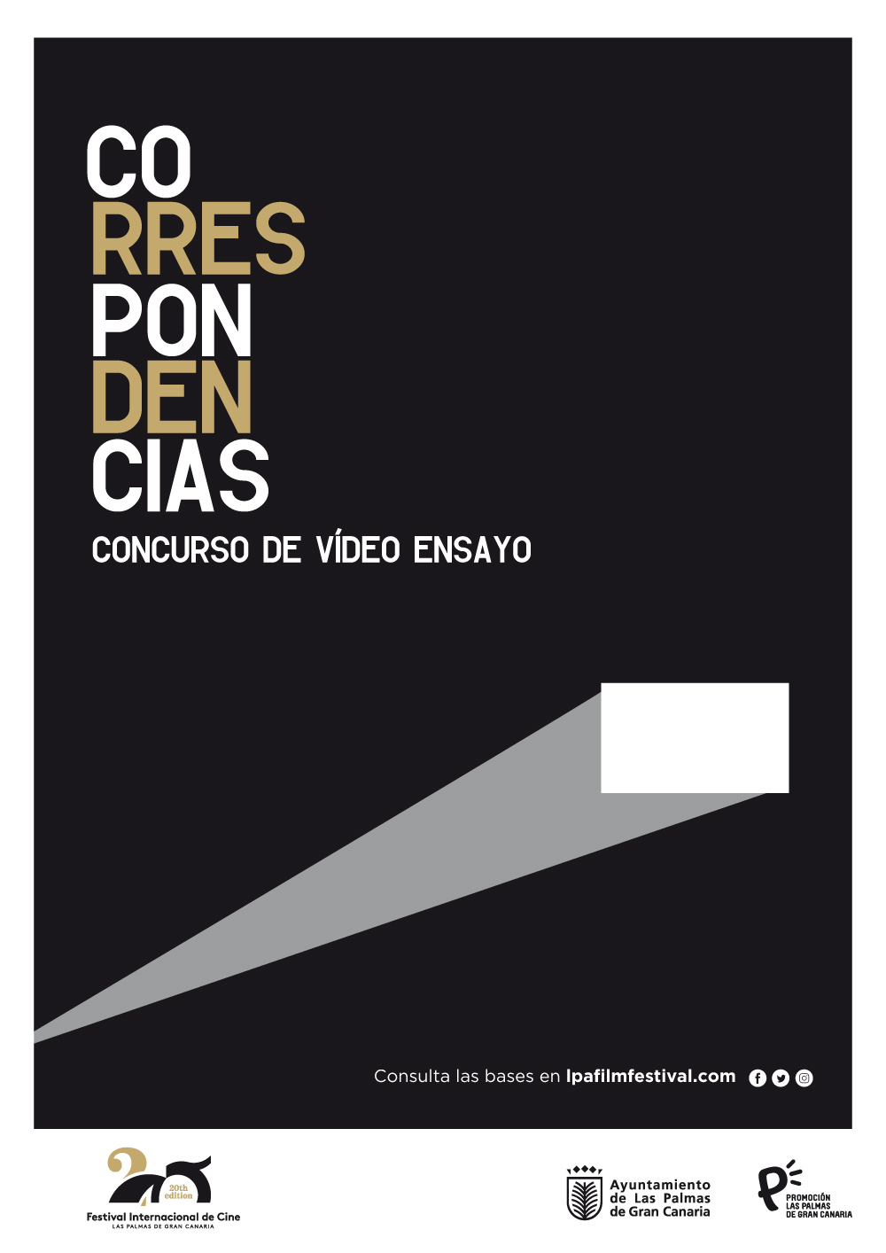 Cartel del Concurso de video ensayo Correspondencias