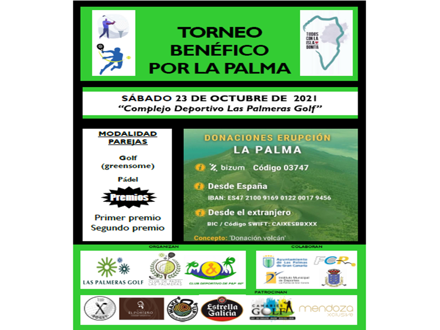 El IMD colabora en el Torneo Benefico Por La Palma de golf y padel