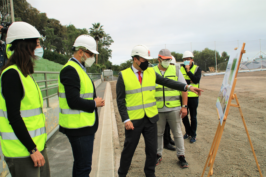 El Ayuntamiento avanza en la última fase de las obras de remodelación del campo de fútbol Vicente López Socas