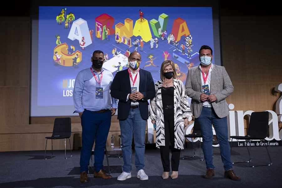 Cuatro de los carnavales más importantes de Canarias comparten inquietudes y hablan de su trabajo en la preparación de las fiestas en 2022