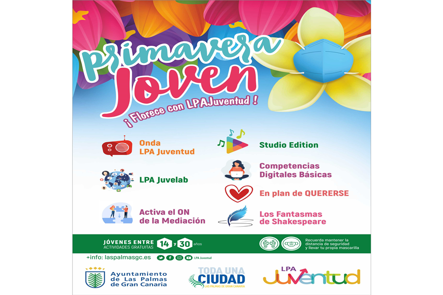 Primavera joven florece con LPAjuventud Onda Estudio edition juvelab competencias digitales básicas en plan de quererse Activa el ON de la mediación Fantasmas de Shakespeare