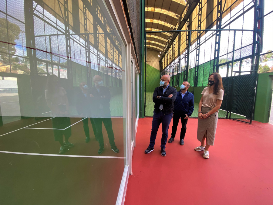 El IMD completa la remodelación integral del López Socas con la finalización de las obras de las pistas de squash y frontenis
