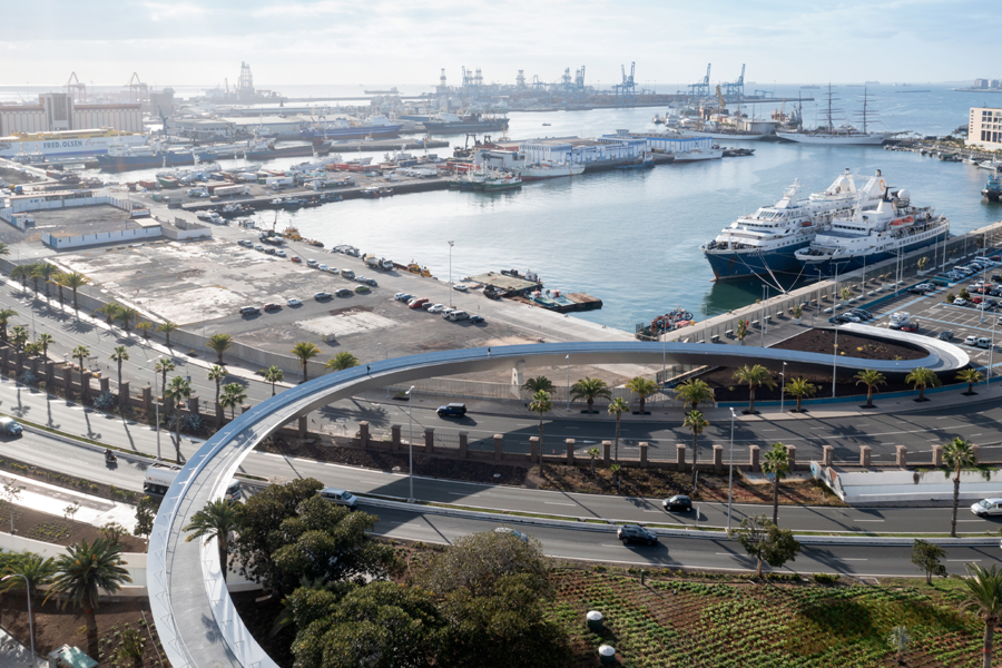 La pasarela Onda Atlántica de la capital grancanaria atrae la atención de una revista internacional especializada en arquitectura