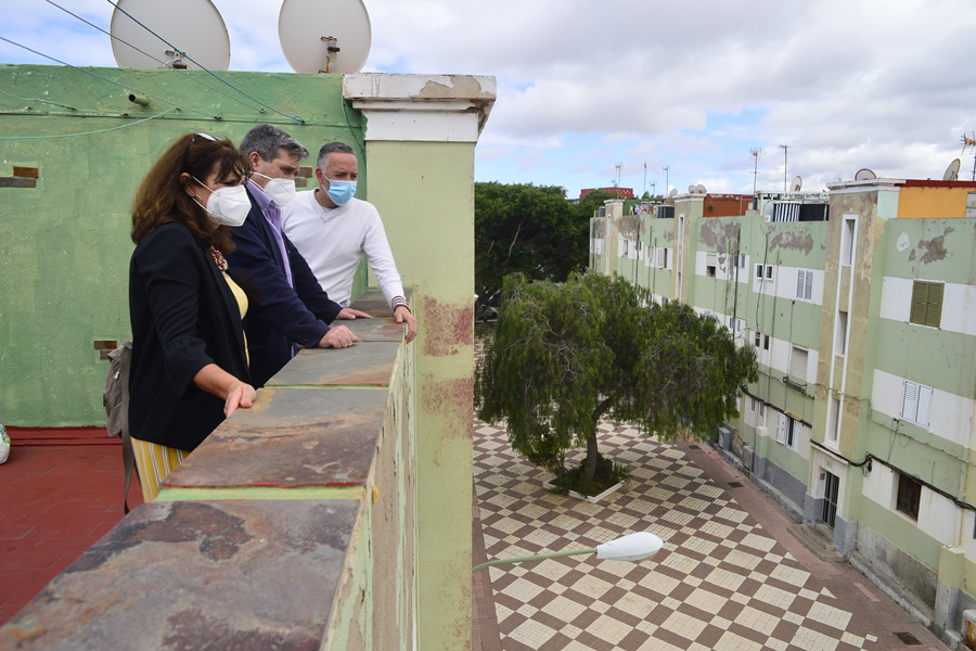 El Ayuntamiento saca a concurso la rehabilitación de un centenar de viviendas en el barrio de Lomo Apolinario