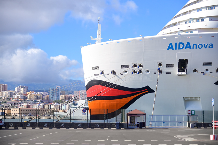 Los cruceros de AIDA y TUI protagonizan las escalas de cruceros en Las Palmas de Gran Canaria durante el fin de semana