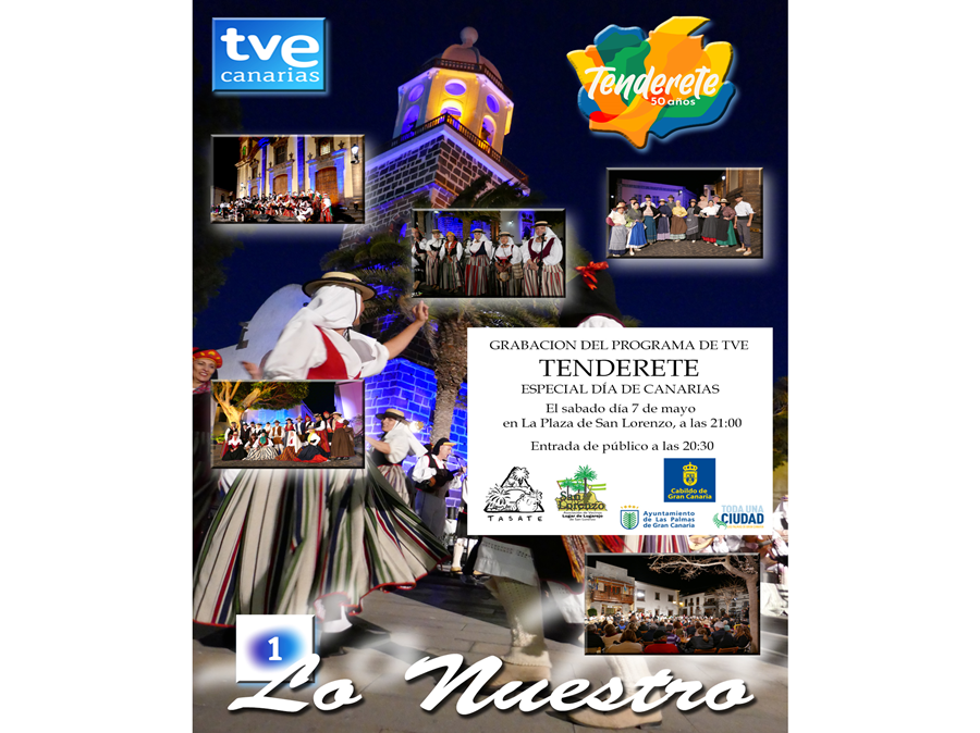 El programa Tenderete se grabará el próximo sábado en el pueblo de San Lorenzo para celebrar el Día de Canarias