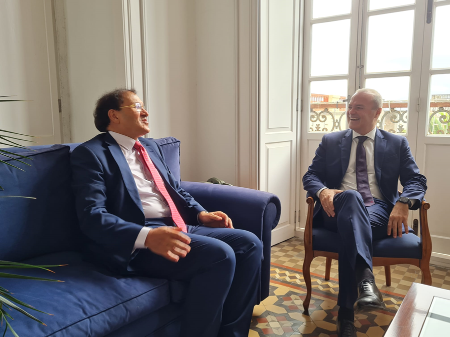 Hidalgo se despide del cónsul general de Marruecos en Canarias que deja su cargo tras una década de trabajo