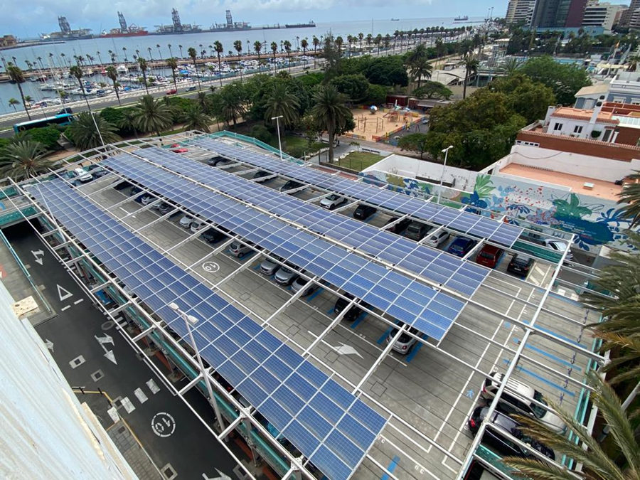 El Ayuntamiento adjudica el proyecto de instalación de una planta de energía fotovoltaica con sensores inteligentes en el nuevo aparcamiento de Blas Cabrera Felipe