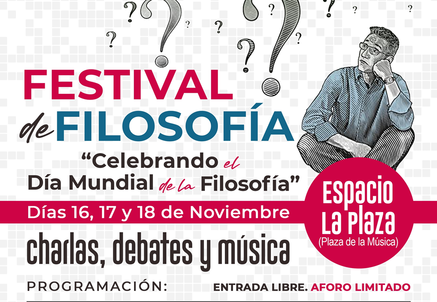 El Ayuntamiento organiza un festival de filosofía que contará con algunos de los pensadores más importantes del panorama nacional