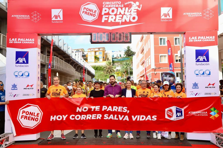 Más de 800 personas participan en la carrera 'Ponle Freno' en Las Palmas de Gran Canaria
