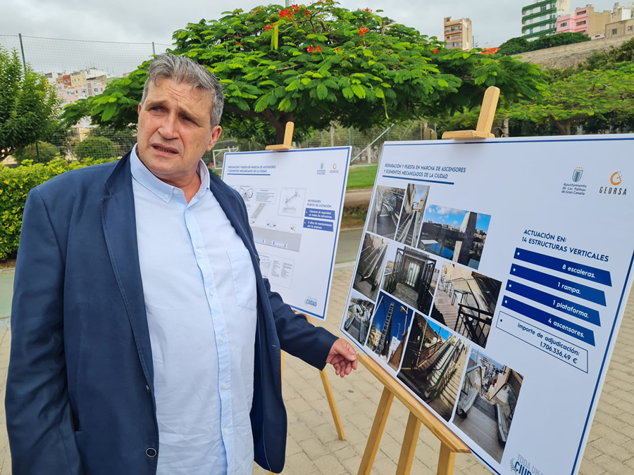 El Ayuntamiento invertirá más de 1,7 millones en rehabilitar las estructuras de movilidad vertical dotándolas, además, de sistemas de vigilancia