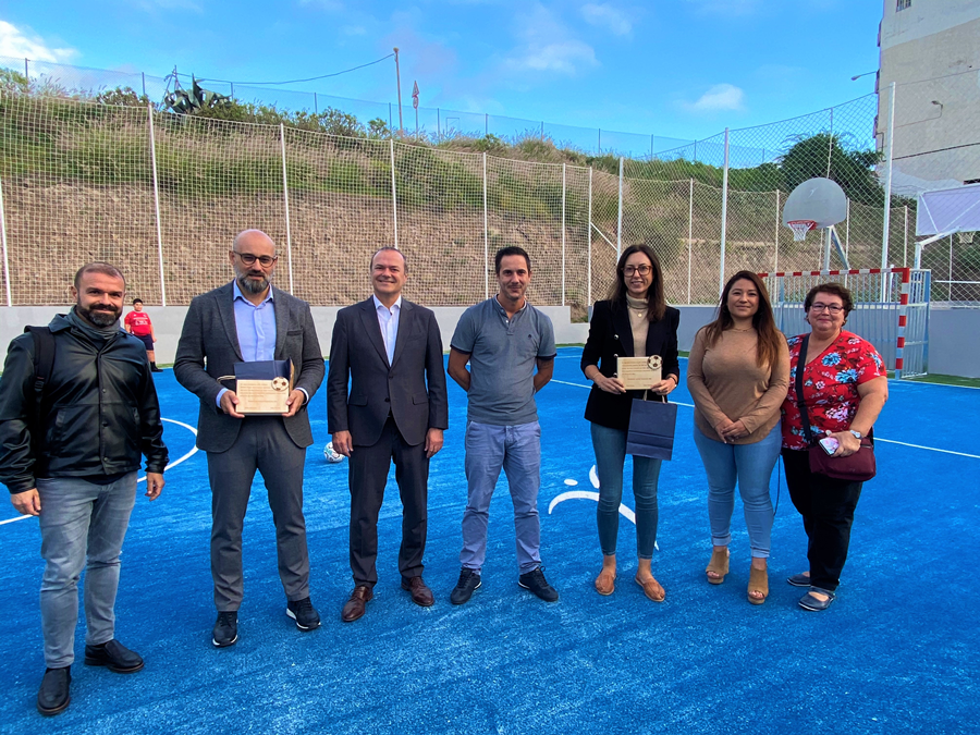 El IMD invierte en Almatriche más de 133.000 euros en dos nuevas instalaciones multideporte y en la rehabilitación de una pista de baloncesto
