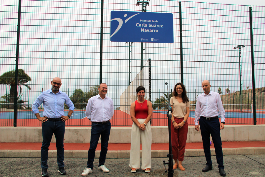 El Ayuntamiento inaugura las nuevas Pistas de tenis Carla Suárez