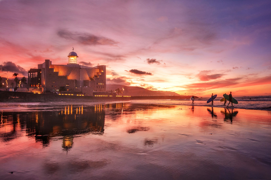 Un atardecer en la playa de Las Canteras, primer premio del concurso en Instagram Mi rincón favorito de España