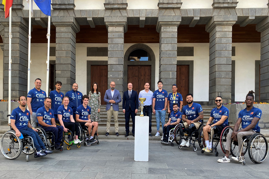 El Ayuntamiento elogia la excelente temporada del BSR Econy Gran Canaria, campeón de la Eurocup de baloncesto en silla de ruedas