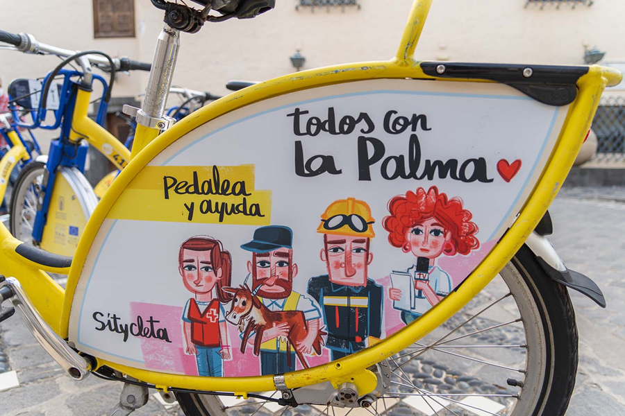 Sagulpa transforma los pedaleos por La Palma de Sítycleta en 25.000 euros para las familias afectadas por el volcán