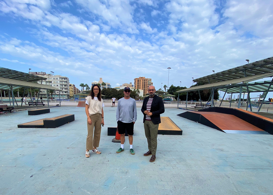 El IMD habilita en la cubierta del Intercambiador de San Telmo una nueva zona para la práctica del skate