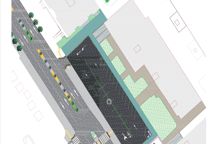El Ayuntamiento suma a la transformación de la calle Luis Doreste Silva, el acondicionamiento del aparcamiento entre las calles Carvajal y Juan XXIII